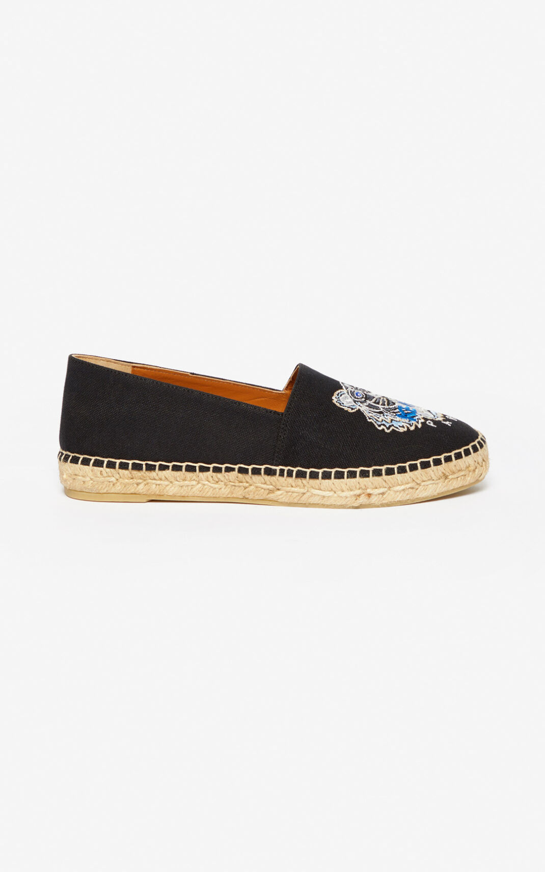 Kenzo Tiger Espadrilles Dame - Sort DK-674928